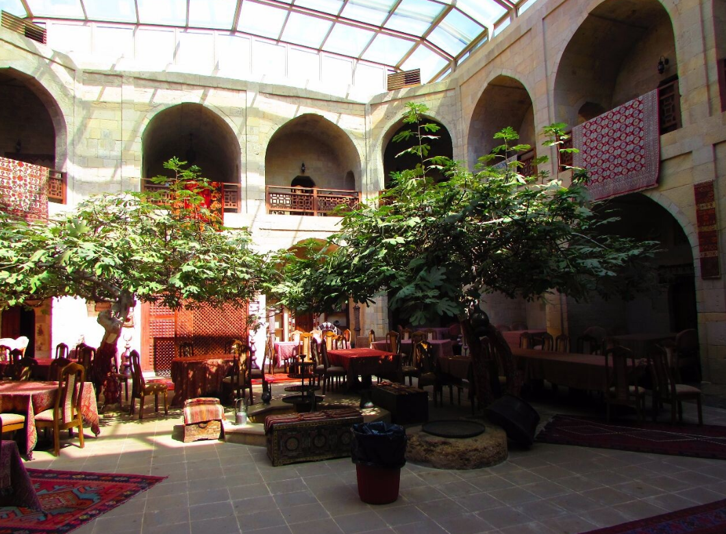 Caravanserai courtyard view